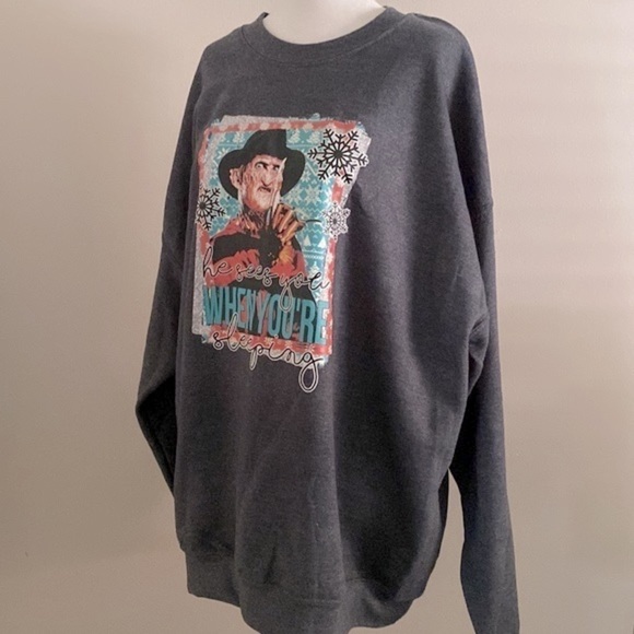 NWT Freddy Krueger holiday sweatshirt - Picture 2 of 6